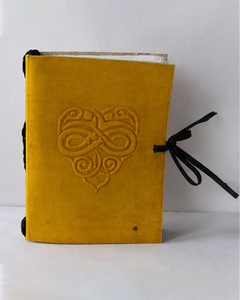 Diario de Cuero Genuino, Cuaderno Hecho a Mano con Grabado en Relieve, Cuaderno de Bocetos de Estilo Antiguo, Diario de Viaje, Regalo Estilo Boho - Product Image 6