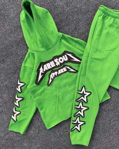 Conjunto Deportivo de Algodón de Alta Calidad para Hombre, Sudadera con Estampado Personalizado y Pantalones Deportivos, Ropa Deportiva Urbana, Precio de Fábrica - Product Image 4