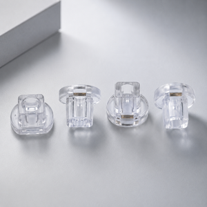 Transparent Button Cap Injection Molded PES Customizable 8x7 Size for Industrial Electrical Equipment OEM ODM Made in Taiwan - Product Image 3