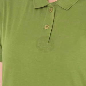 Camiseta Polo Clásica para Mujer con Tela de Mezcla de Algodón Premium, Sensación Suave, Cierre de Botones y Diseño Transpirable para la Oficina Diaria - Product Image 5