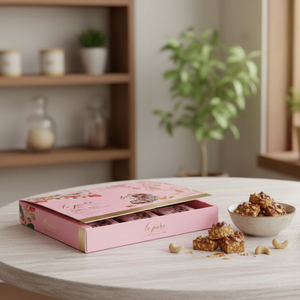 Caja de Regalo Vacía para Frutos Secos de Lujo |   Estuche para Guardar Nueces y Frutos Secos para Regalos Festivos con Tapa Transparente - Product Image 3