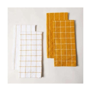 Lavender Colour Waffle Weaved Ultra Soft 40x60cm Cotton Durable Pure 100% Cotton Japanese Bohemian Embroidered Golf Dish <b>Towels</b> - Product Image 5