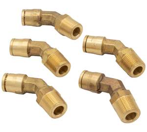 Raccord coudé mâle à compression 45° à basse pression, filetage en pouces, usage automobile (AOL114) SAE # 060302 - Product Image 6