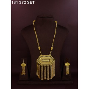 Collares largos estilo Dubái, conjunto de joyería árabe para mujer, conjunto de collares árabes para mujer, conjunto de collares de Oriente Medio - Product Image 6