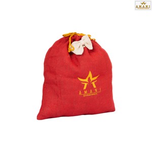 Pochette en jute rouge de haute qualité, sac de rangement en fibres naturelles, vente en gros au meilleur prix - Product Image 4