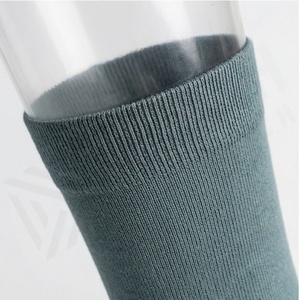 <b>Crew</b> <b>Socks</b> Solid Color Breathable Knitted Polyester Spandex Adult Casual Daily Wear Spring Season Standard Thickness - Product Image 4