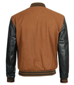 Veste de sport scolaire personnalisée, veste Letterman brodée, corps en laine, manches en cuir, manteau d'équipe de baseball, vêtements et vestes d'équipe - Product Image 3