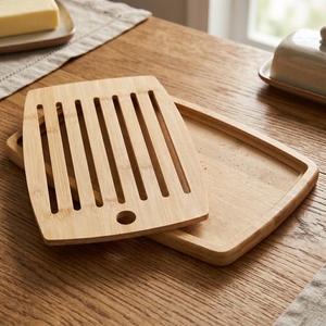 Planche à découper en bois d'acacia de qualité supérieure pour la cuisine, la découpe et le service - Product Image 6
