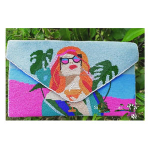 Women's Handmade Beaded Evening Clutch <b>Bag</b> <b>Christmas</b> Party Collection Inspired by Indian Messenger Purse Guru Kirpa Export House - Product Image 6