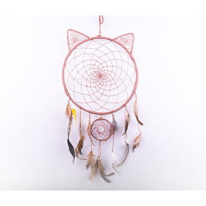 Attrape-rêves chat rose - Product Image 1