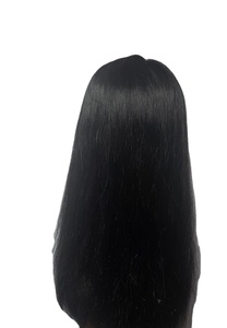 ท็อปเปอร์ผมแท้สีน้ำตาลอ่อนจากบราซิลสำหรับผู้หญิง ความหนาแน่นสูง 150% ไม่พันกัน ยาว 20 นิ้ว ความยาวปานกลาง ไม่ต้องใช้กาวสำหรับติดฐาน - Product Image 3