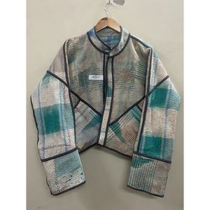 Soft Comfortable Breathable Eco-Friendly Cotton Vintage Winter Wear <b>for</b> Women Girls Kantha Stitch Embroidery Jacket - Product Image 3