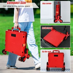 Carrello Portatile per Supermercato in Acciaio Inox e Alluminio, Robusto, con Superficie in Tessuto - Product Image 6