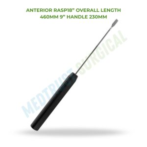 Raspador Anterior de 18 Pulgadas (460 mm), Instrumento Quirúrgico Neuroespinal para Modelado Óseo y Preparación Espinal - Product Image 2