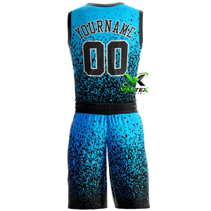 Ensemble de maillots de basket-ball écologiques VANTEX SPORTS, noir et blanc, imprimé, respirant, uniforme d'équipe, numéro 00, design personnalisé - Product Image 6