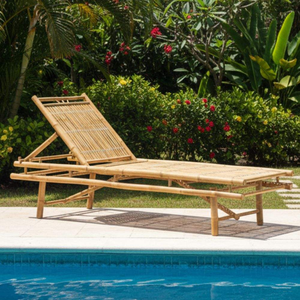 Eco Friendly Bamboo <b>Sunbed</b> Outdoor Lounge Chair Natural Garden Patio Furniture Vietnam Supplier OEM ODM - Product Image 4