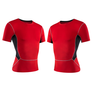 2026 Custom Logo Spandex <b>Polyester</b> <b>T</b> <b>Shirt</b> Compression Breathable Athletic Gym Men's <b>T</b>-<b>Shirts</b> Quick Dry Sport <b>T</b> <b>Shirt</b> for Men - Product Image 5