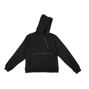 Color Blocked <b>Hoodie</b> Men's Casual Pullover Light Blue <b>Pink</b> Sleeve Knitted Cotton Bamboo Fiber Autumn Wear - Product Image 3