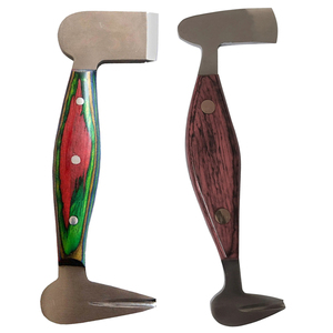 Outils de fermeur professionnels à faible MOQ, avec manche en bois, polisseur de sabots en acier inoxydable durable, coupe-sabots pour l'entretien des sabots de cheval, OEM - Product Image 1