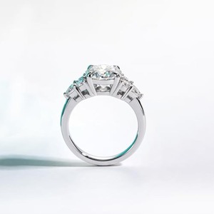 Top Selling Custom Moissanite Diamond <b>Ring</b> 925 Sterling Silver Bridal <b>Wedding</b> <b>Ring</b> for Ladies Available at Factory Price - Product Image 2