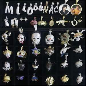 Colgante de Rifle con Diamantes de Lujo para Hombre, Chapado en Oro, Estilo Hip Hop, con Incrustaciones Completas - Product Image 2