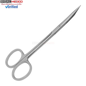 Tijeras de Tenotomía Steven 4.5 Curvas Plateadas O.R. Instrumentos Quirúrgicos Manuales de Acero Alemán de Primera Calidad, Súper Afilados, Certificados CE - Product Image 6