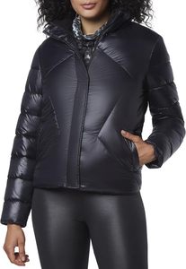 Factory Direct OEM Womens PU Leather <b>Cropped</b> Bubble Coat Custom Thick Winter <b>Jacket</b> - Product Image 6