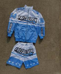 Fabricante de Ropa Deportiva con Logotipo Personalizado, Chaqueta Cortavientos de Nailon para Hombre, Trajes Deportivos de Alta Calidad, Traje Deportivo Unisex - Product Image 5
