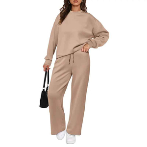 ชุดวอร์มแฟชั่นผู้หญิงขายส่ง ผ้าฝ้ายเรียบ ชุดออกกำลังกายผู้หญิง ดีไซน์ใหม่ล่าสุด พร้อมจัดส่งสำหรับชุดวอร์มผู้หญิง - Product Image 3