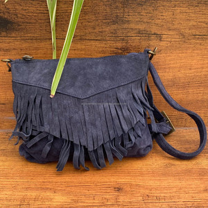 2024 moda mujer Sling bandolera señoras alta calidad gamuza cuero flecos pequeño bolso de hombro señoras borla bolso monedero - Product Image 3