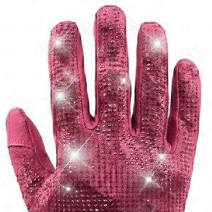 Guantes de Fútbol Americano Personalizados de Alta Calidad, Transpirables, con Pedrería, Color Rosa, para Hombre - Product Image 3
