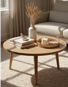Modern Design Living Room <b>Small</b> Round Wooden Coffee Tea <b>Table</b> Home <b>Storage</b> Organization Top Quality - Product Image 1