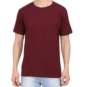 T-shirts unisexes surdimensionnés en coton épais personnalisables 280 GSM 100% coton vierge teint uni Streetwear OEM ODM - Product Image 3