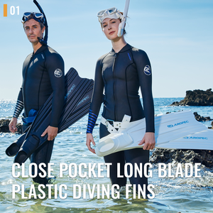 Palmes de plongée libre AROPEC légères à longue pale ; Palmes de plongée souples en composite PP pour une poussée rapide ; OEM/ODM/OBM - Product Image 2