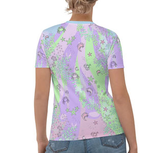 Camiseta de Verano para Mujer, Personalizada, al por Mayor, de Primera Calidad, Ecológica, con Estampado por Sublimación, Servicio OEM, Corte Regular - Product Image 2