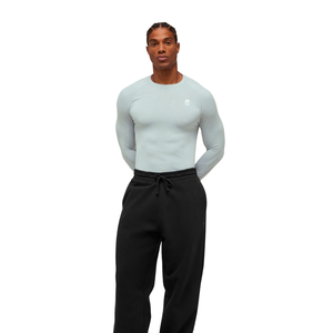 <b>Mens</b> Slim Fit Seamless Long Sleeve T-<b>Shirt</b> <b>Blue</b> Compression Gym Workout Athletic Performance Top - Product Image 4