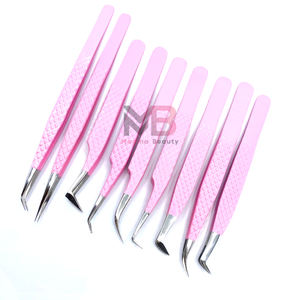 แหนบต่อขนตาคุณภาพดีที่สุดสำหรับขายส่ง OEM สีตามสั่ง แหนบสแตนเลสสำหรับขนตา - Product Image 3