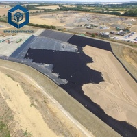 Géomembrane à excellente résistance chimique en vente, revêtement de barrage en HDPE, prix pour l'utilisation industrielle