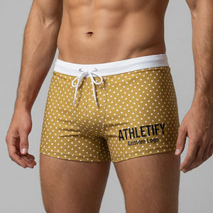 Shorts et maillots de bain personnalisables pour hommes avec logo sur mesure, écologiques, séchage rapide, UPF50+, respirants, pour l'été - Product Image 1