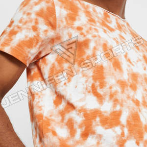 Camiseta de Cuello Redondo Unisex de Algodón Orgánico de Alta Calidad, Etiqueta Personalizada Teñida, Camiseta de Hombre 100% Algodón Jersey, Ligera, para Impresión - Product Image 4