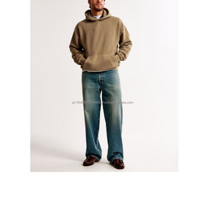 Sudadera con Capucha Extra Grande de Alta Calidad, Algodón French Terry, Hombros Caídos, Tinte Liso, Personalizable para Invierno, Mejor Oferta 2026 - Product Image 4