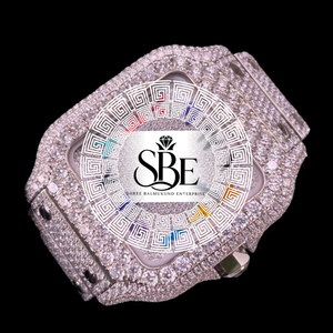 Reloj de Cuarzo ETA de Acero Inoxidable Cuadrado Estilo Hip Hop para Hombre, con Diamantes Brillantes, de Lujo, para Regalo Empresarial - Product Image 3