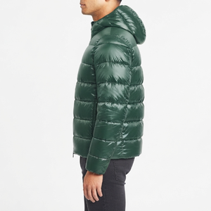 Wholesale Sports Custom Windbreaker Hooded Padded Quilted Puffer Polyester <b>Filled</b> Winter <b>Jacket</b> for <b>Men</b> Outdoor - Product Image 1