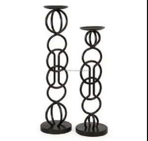 Portavelas de metal Vajilla para decoración del hogar Regalos Portavelas decorativo a precios al por mayor - Product Image 2