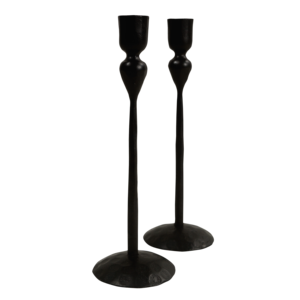 Durable Hand Forged Black Iron Unique Handmade Solid <b>Candlestick</b> Holder Home Wedding Easter Christmas Party Decoration - Product Image 2