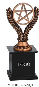 Customized Brass Round Golden Awards Antique Bronze Finish Personalized <b>Trophy</b> for Office School Recognition Achievement Plaque - Product Image 3