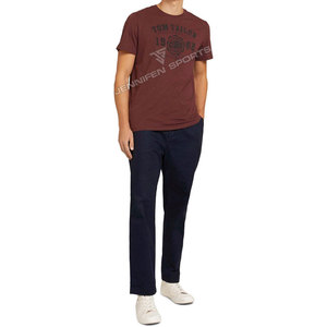 Camiseta Deportiva Informal para Hombre, de Algodón, Cuello Redondo, Lisa, Transpirable, Ligera, de Secado Rápido, para Gimnasio y Fitness, 240 g/m² - Product Image 2