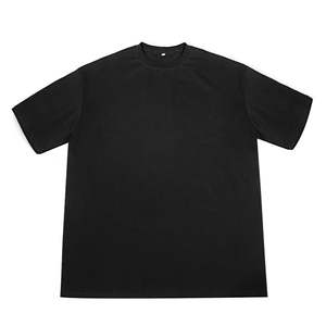 Camisetas de Algodón de Alta Calidad para Hombre, Talla Grande, Cuello Redondo, Manga Corta, Transpirables, 280 g/m², Logotipo Frontal con Impresión Personalizada, Corte Holgado Informal - Product Image 4