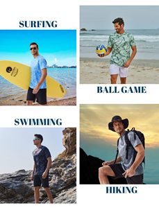 Mens Athletic Shirts Short Sleeve Protection <b>Swimming</b> Shirts Quick Dry Gym <b>Tshirt</b> Lightweight <b>Swimming</b> Shirt - Product Image 5