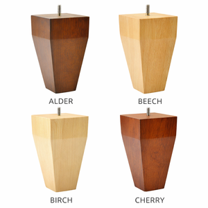 ขาโซฟาไม้เนื้อแข็งแบบพรีเมียมทรงสูง ขาเฟอร์นิเจอร์ไม้ทรงเรียวทันสมัย สำหรับเปลี่ยนทดแทน แข็งแรงทนทาน คุณภาพระดับ OEM - Product Image 1